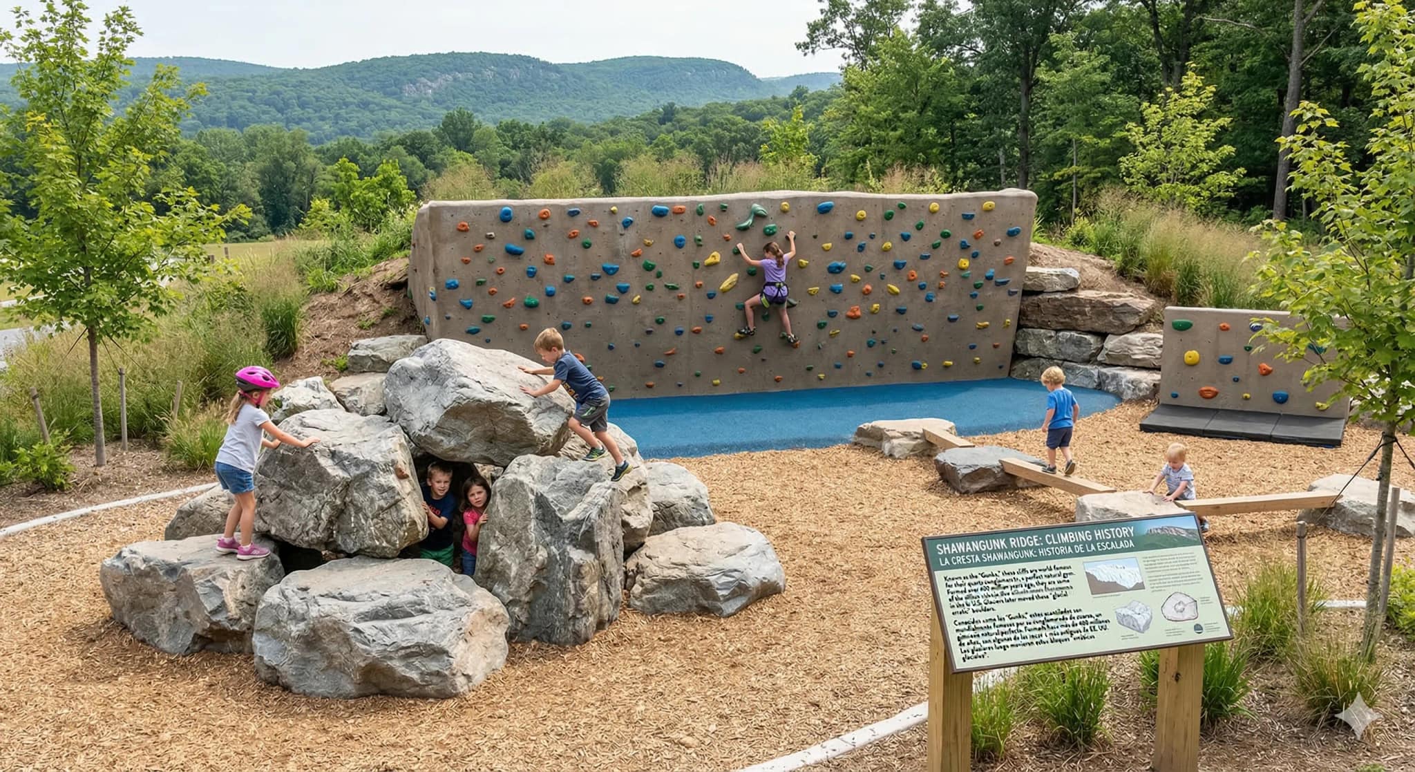 Neighbors gathered at one of Newburgh's playgrounds.